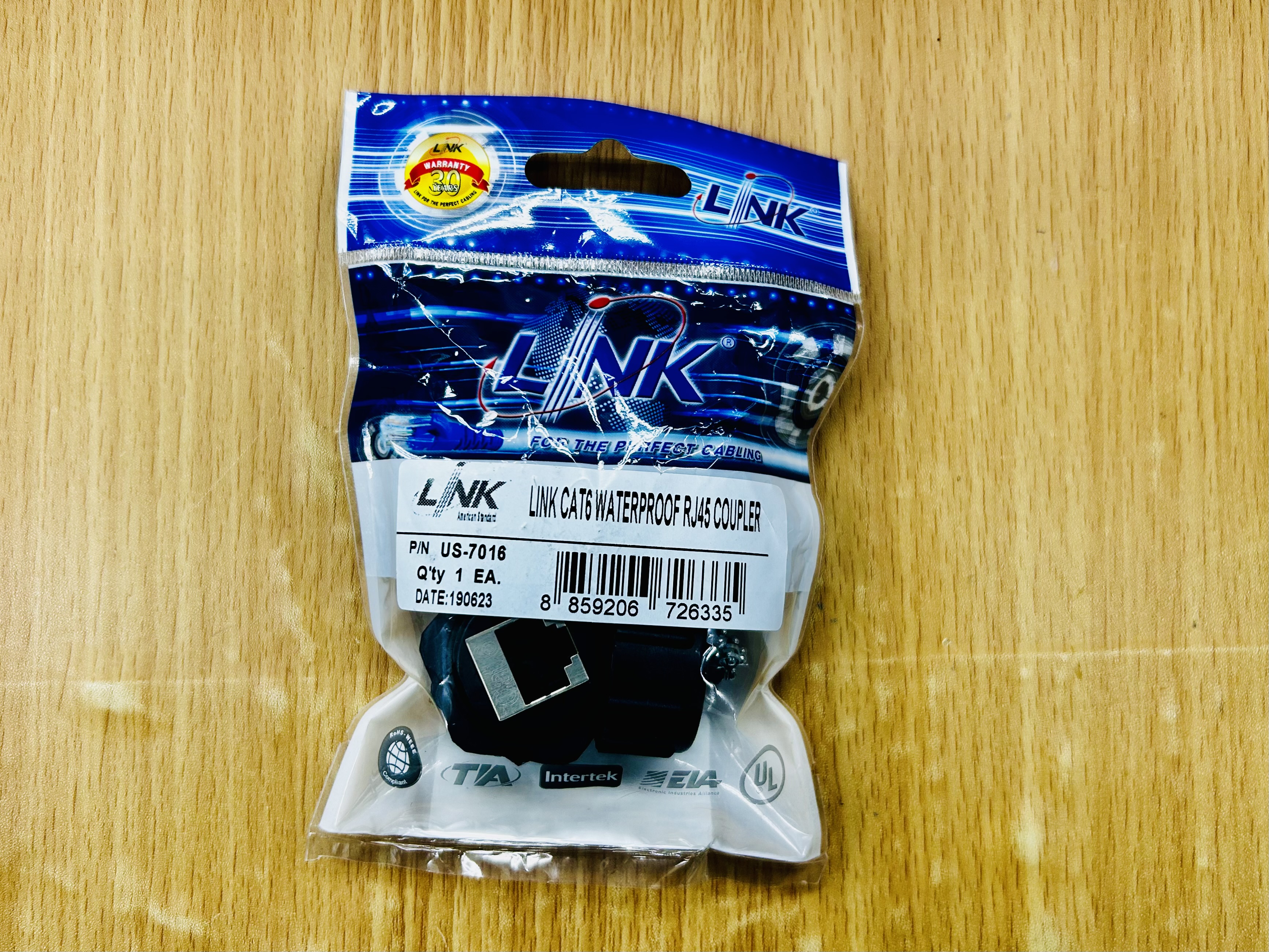 Link US-7016 CAT6 Waterproof RJ45 Coupler
