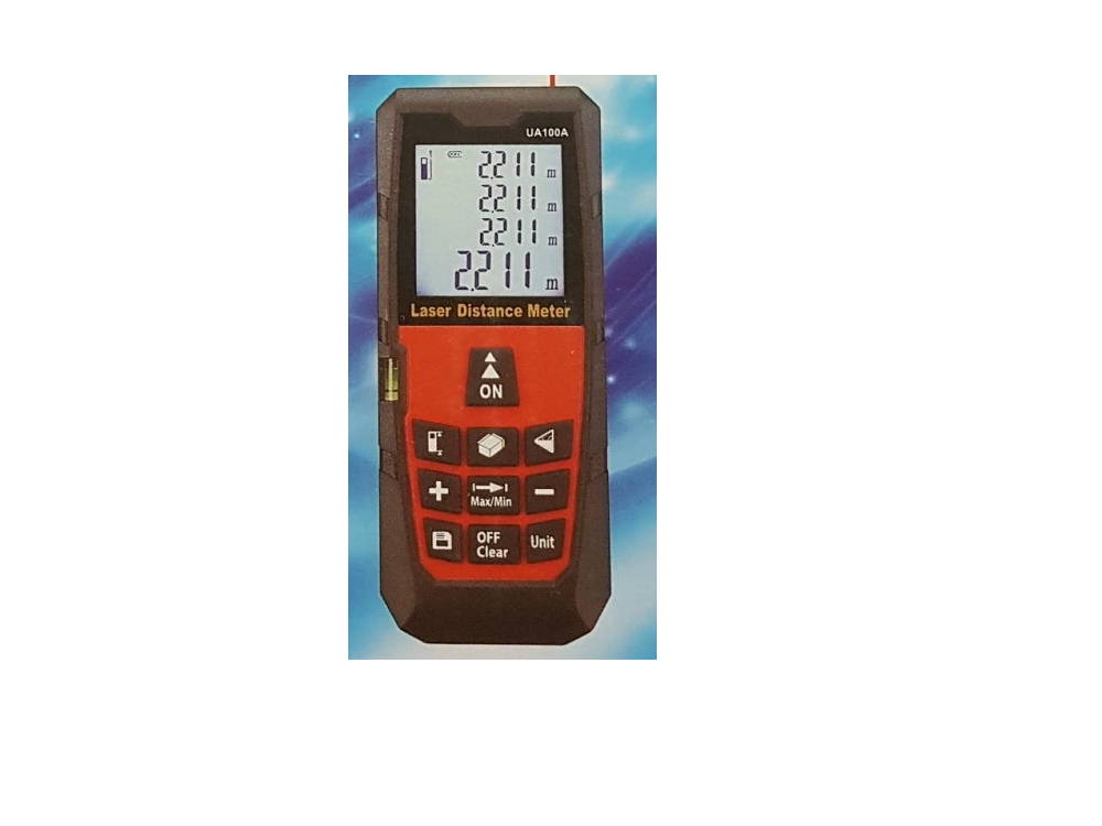 เครื่องวัดระยะ เลเซอร์ (ระยะ 0.05-60 เมตร)