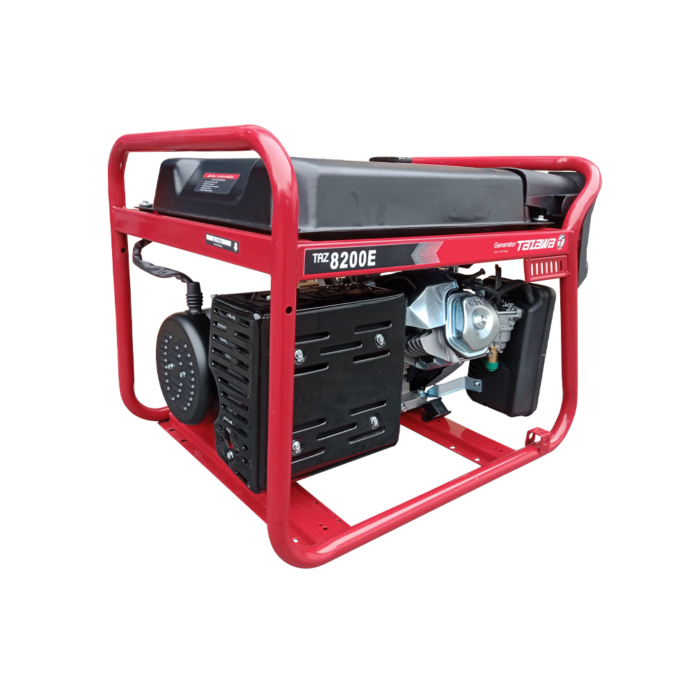 TAZAWA TAZ8200E เครื่องปั่นไฟ 7kW/220V พร้อมระบบ AVR เบนซิน 18HP กุญแจ+แบต