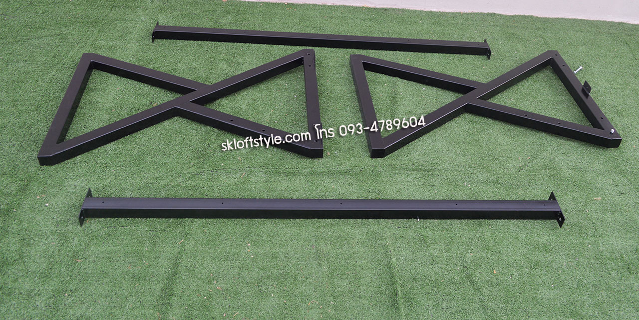 ขาโต๊ะเหล็ก TUBE Z มีคานรับ