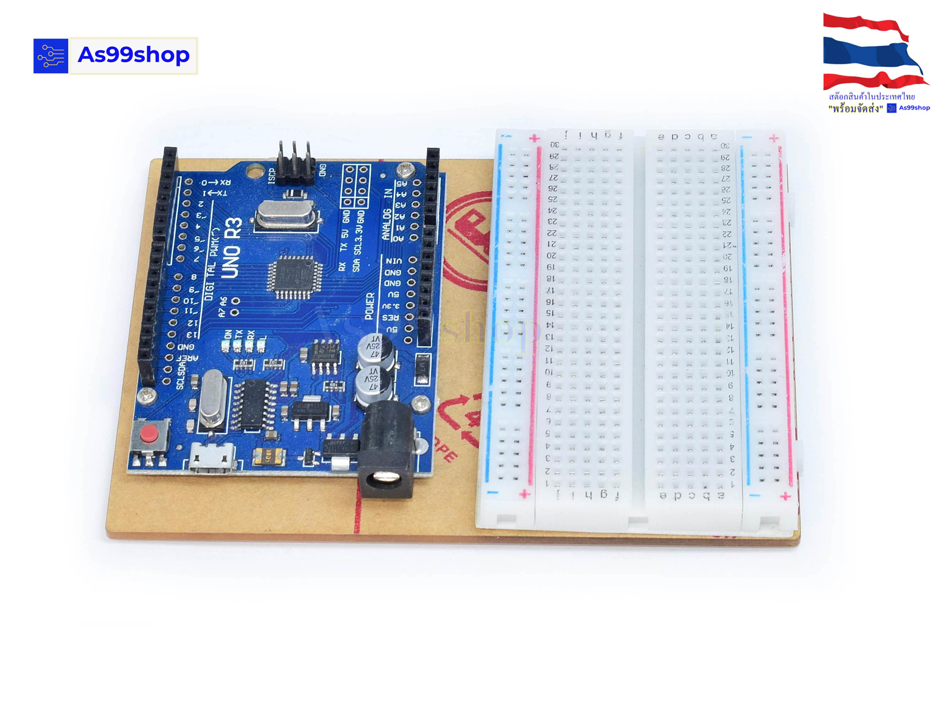แผ่นพลาสติกใสสำหรับยึด UNO-R3 development board Acrylic