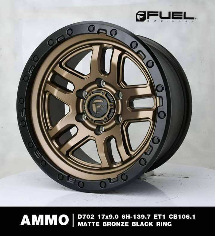 ล้อ FUEL AMMO ขอบ 17 มี 2สีให้เลือก ล้อออฟโรด