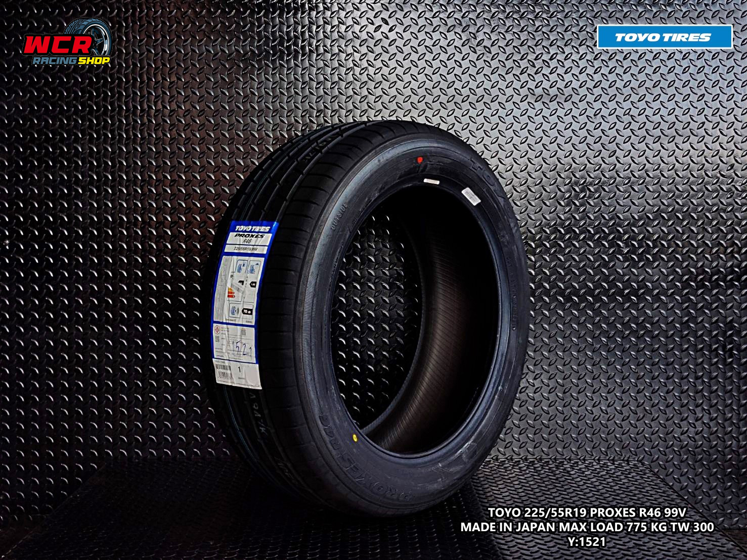 ยาง TOYO PROXES R46 225/55R19 ปี21