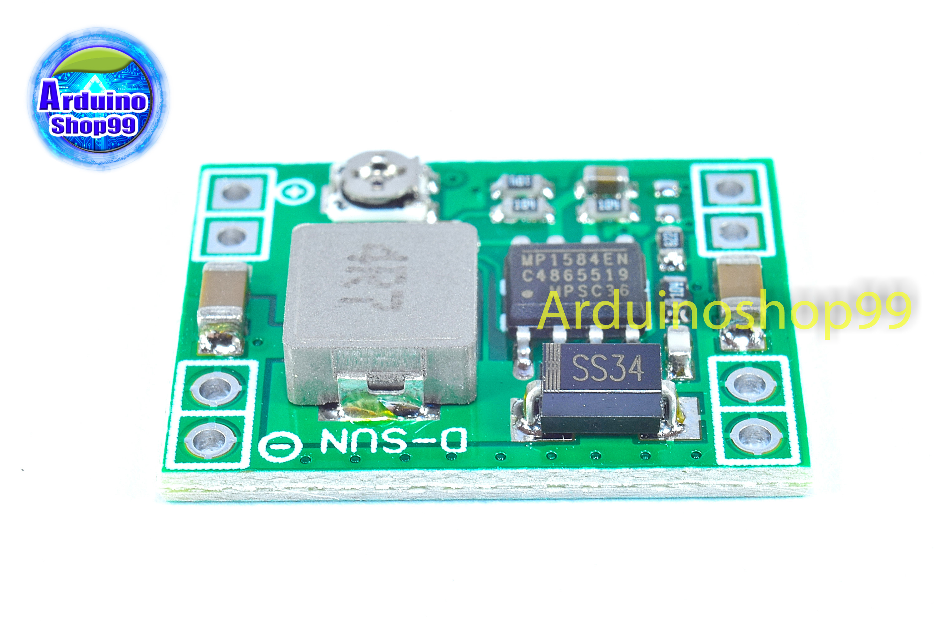 MP1584EN DC-DC Step-Down Power Module แปลงไฟจาก 4.5 - 28 Volt เป็น 0.8 - 20 Volt 3 Amp