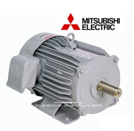 มอเตอร์ MITSUBISHI รุ่น SCL-KR(QR) กำลัง 7.5 แรงม้า (5.5 กิโลวัตต์) 1 เฟส 220 โวลต์ 4 โพล 2 สาย IP22 ความเร็วรอบ 1450 RPM (รอบต่อนาที)