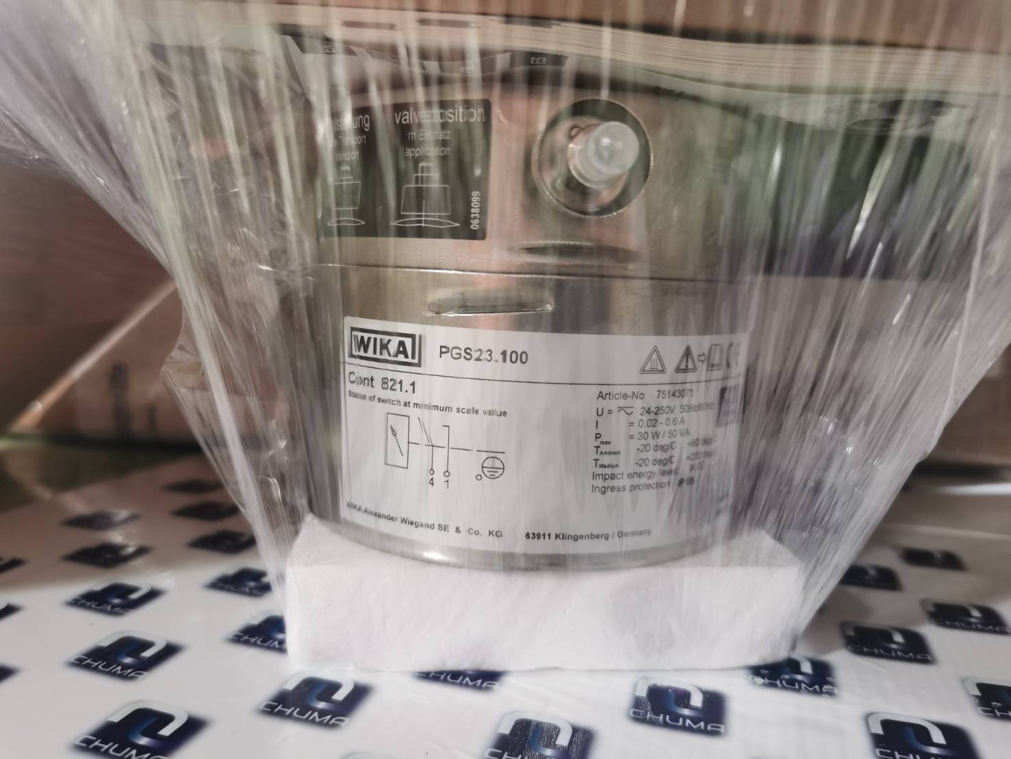 Wika, pressure gauges, PGS23.100/160