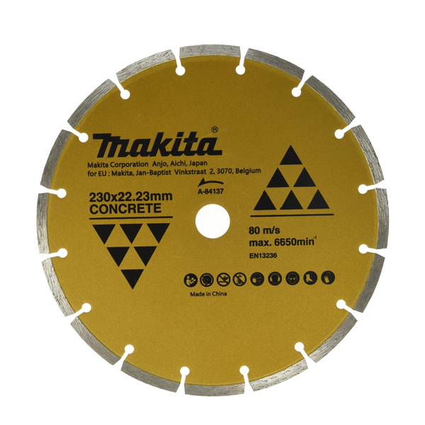 MAKITA A-84137 ใบเพชร 9" แห้ง ร่อง-ทอง