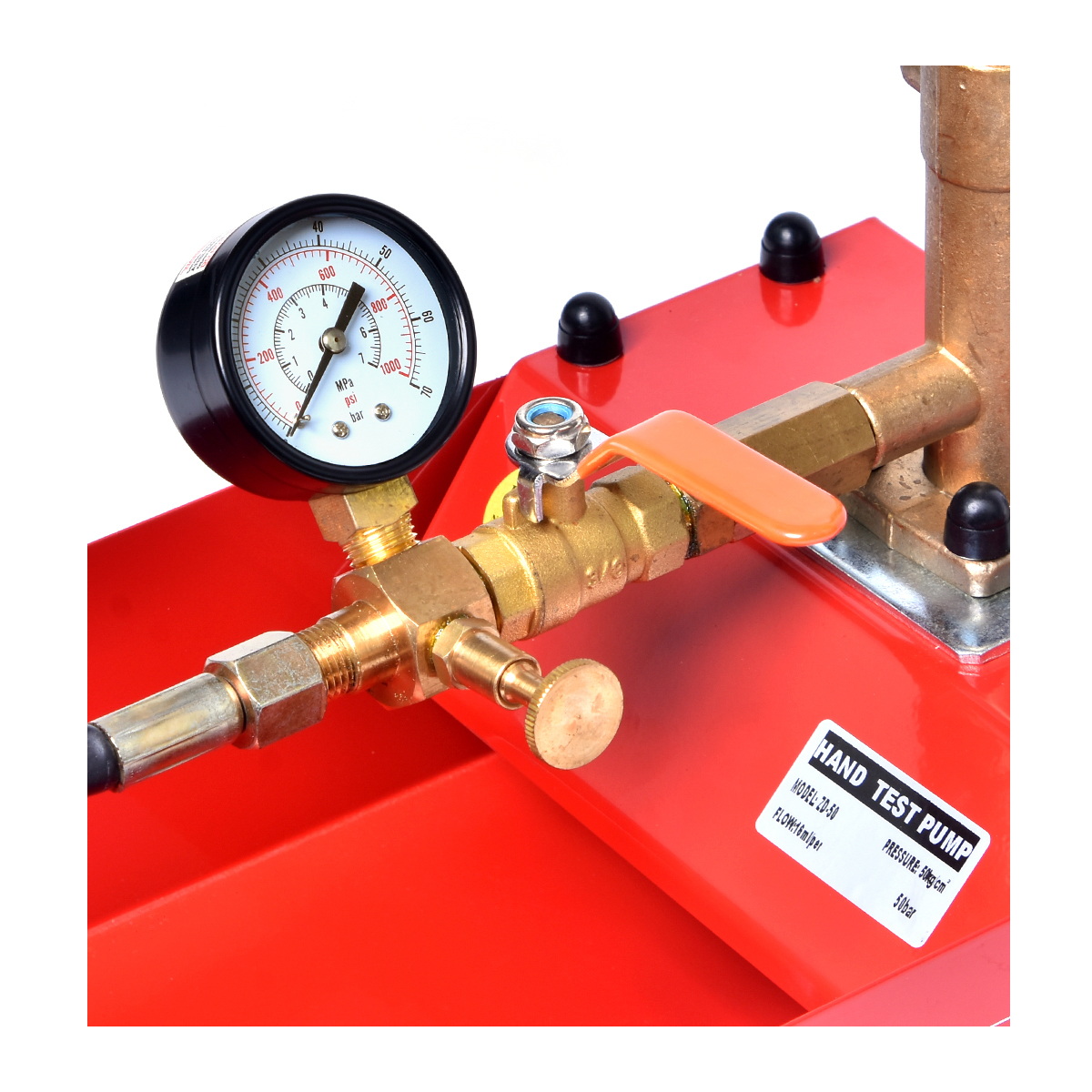 POLO ZD-50 ปั๊มเทสท่อ 2-way ออโต้และมือโยก 50Bar