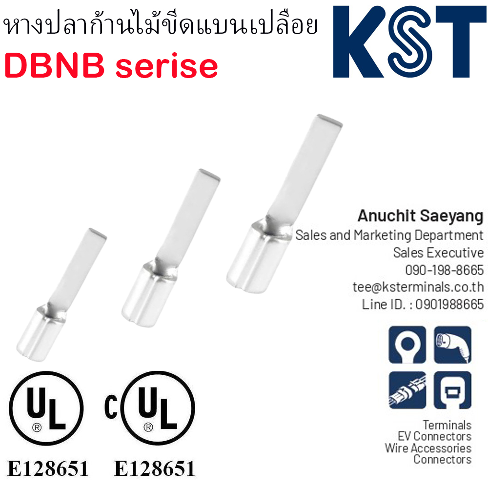 หัวเสียบก้านไม้ขีดแบนเปลือย,DBNB