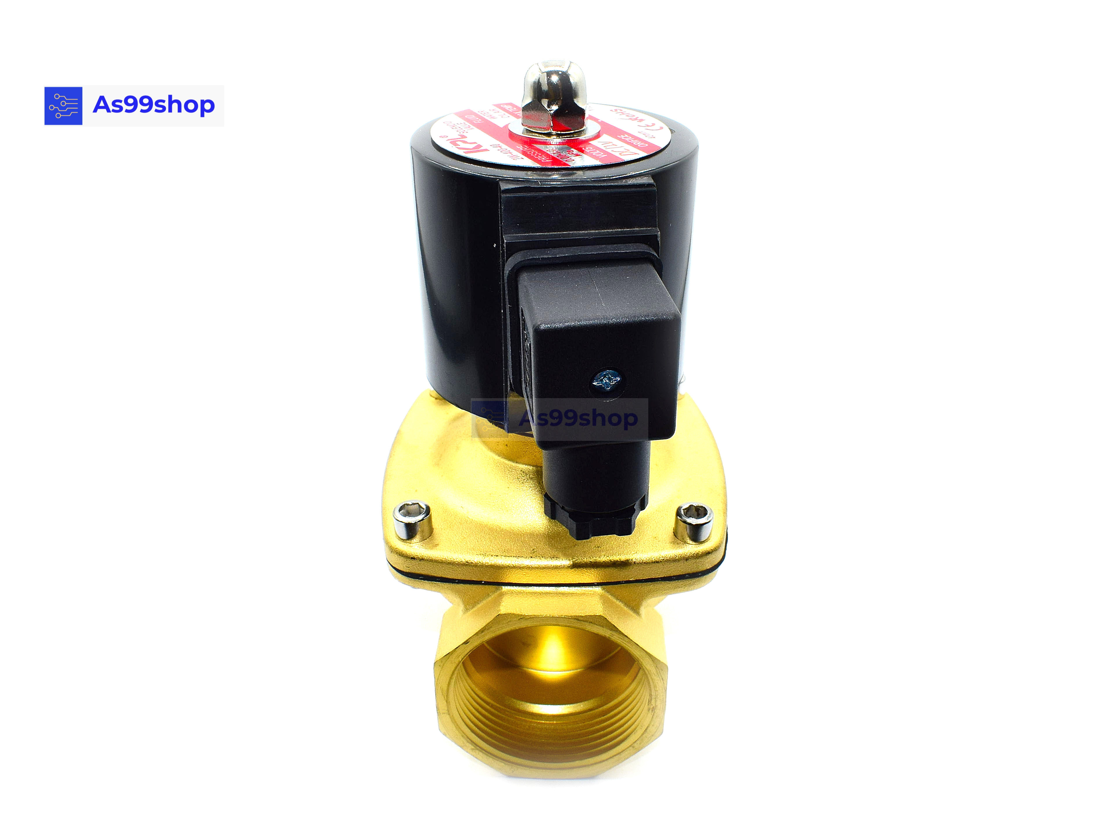 Solenoid Valve โซลินอยด์วาล์วทองเหลือง NC ปกติปิด 1 1/2" 12VDC