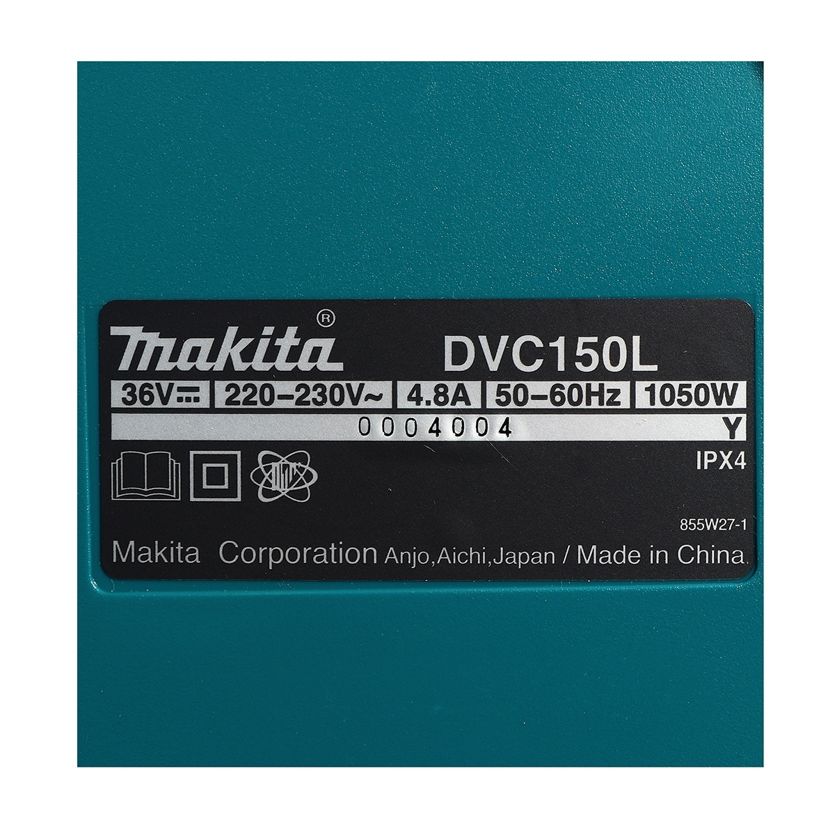 MAKITA DVC150LZ เครื่องดูดฝุ่นไร้สาย (AC/DC) เปียก-แห้ง 15L/12L 36V (เครื่องเปล่า)