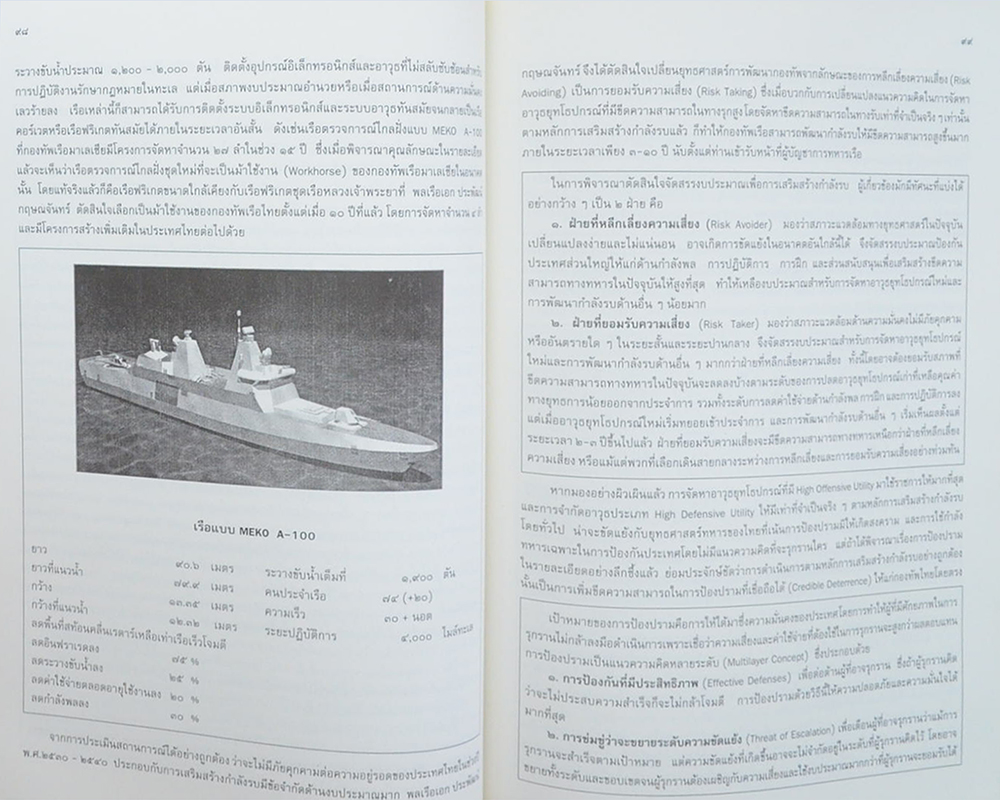 พลเรือเอก ประพัฒน์ กฤษณจันทร์ (หลักการกำหนดยุทธศาสตร์และกำลังรบ)