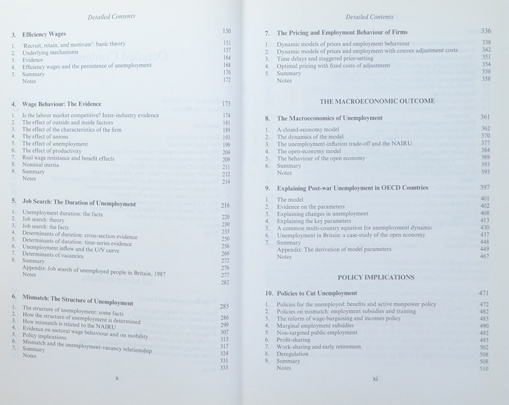 UNEMPLOYMENT Macroeconomic Performance and the Labour Market