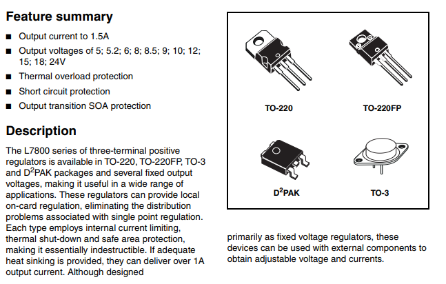 Positive Voltage Regulator TO-220 #L7824CV