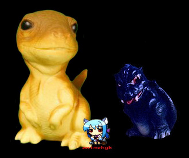 Rex kyoryu monogatari ( CLAMP ) SD T-rex dinosaur 3inch แถม Sd mini godzilla