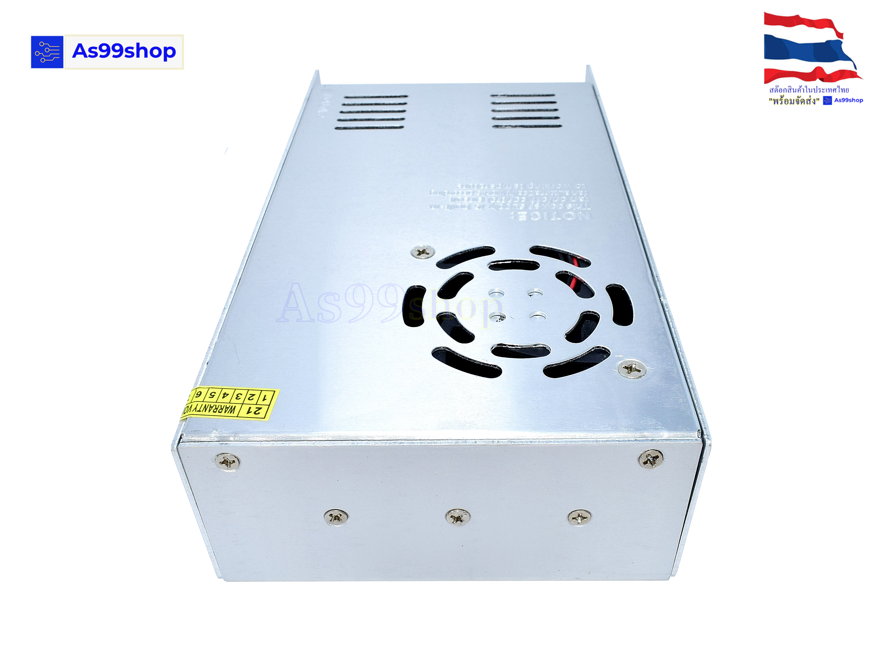 สวิตชิ่งเพาเวอร์ซัพพลาย Switching Power Supply 48V 10A 500W(สีเงิน) S-500-48