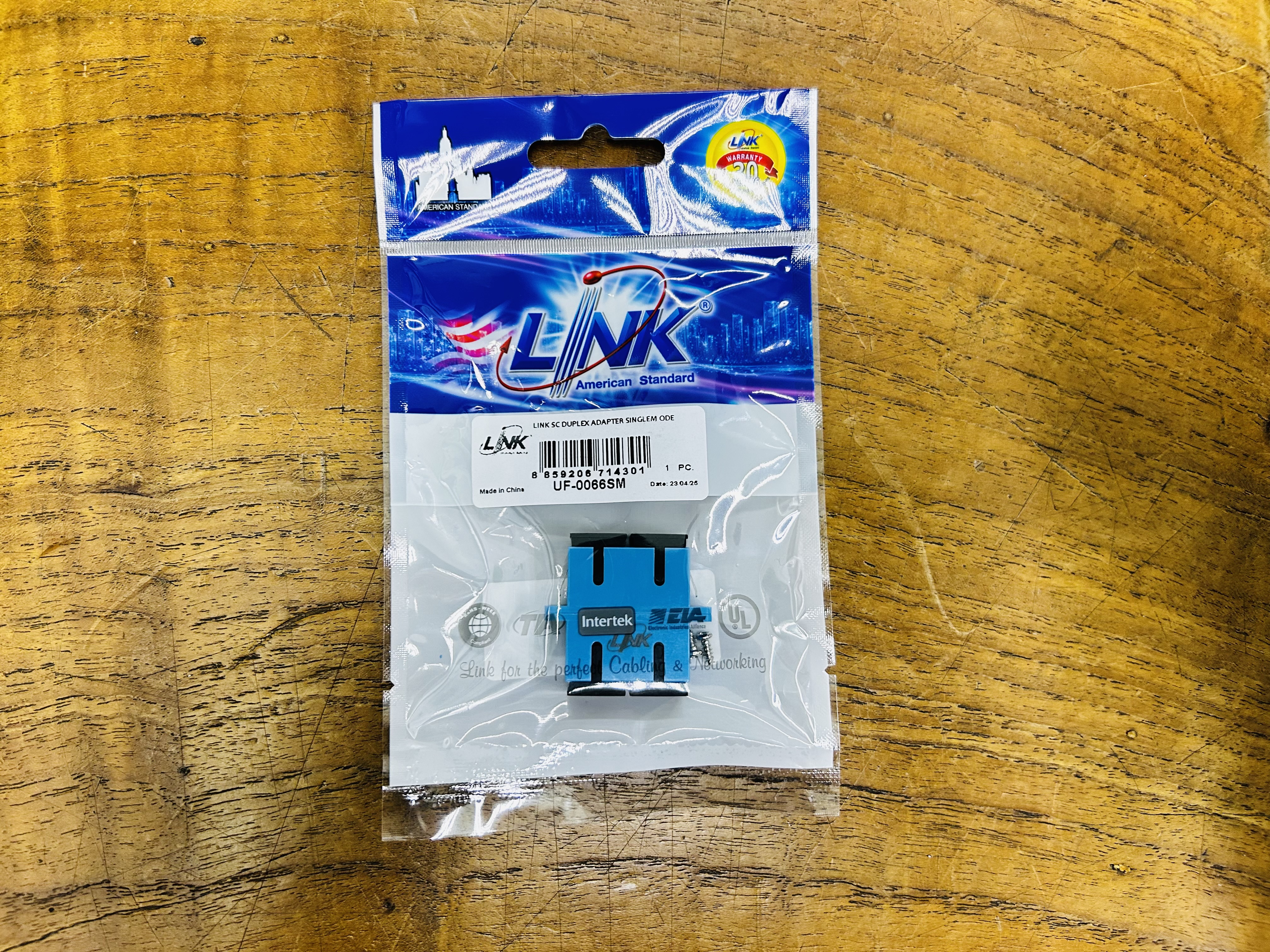 UF-0066SM Link SC Duplex Adapter Single Mode