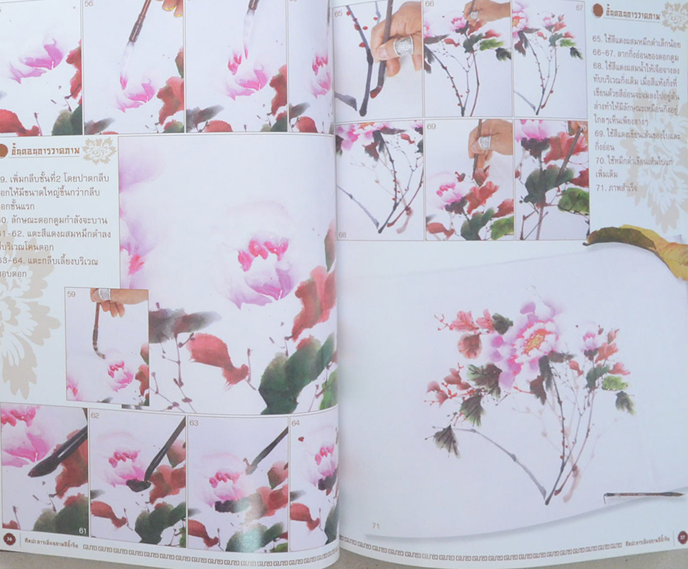 ศิลปะการเขียนภาพสีน้ำจีน (ขายตามสภาพ)