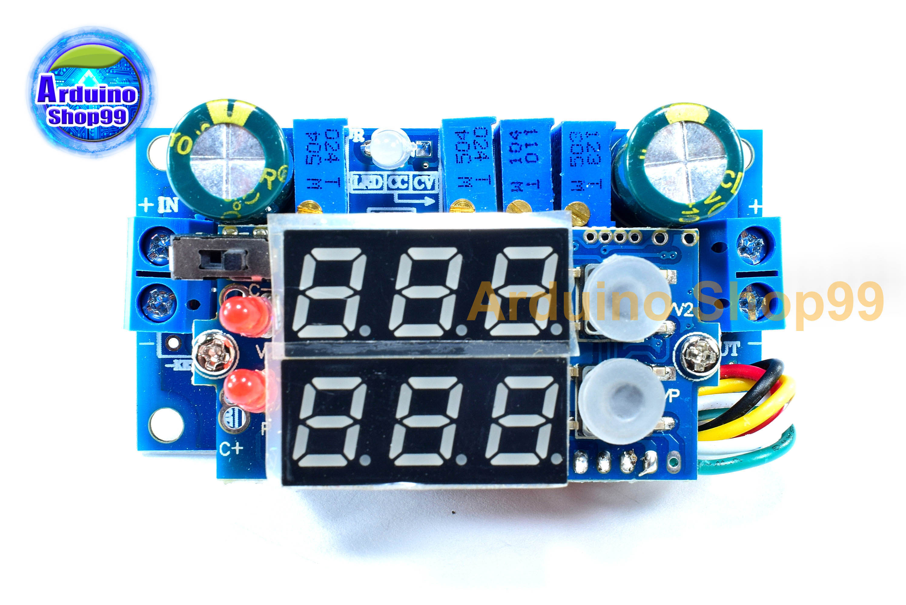 MPPT Solar Panel Controller 5A DC-DC Step Down CC/CV Charging Module Display LED