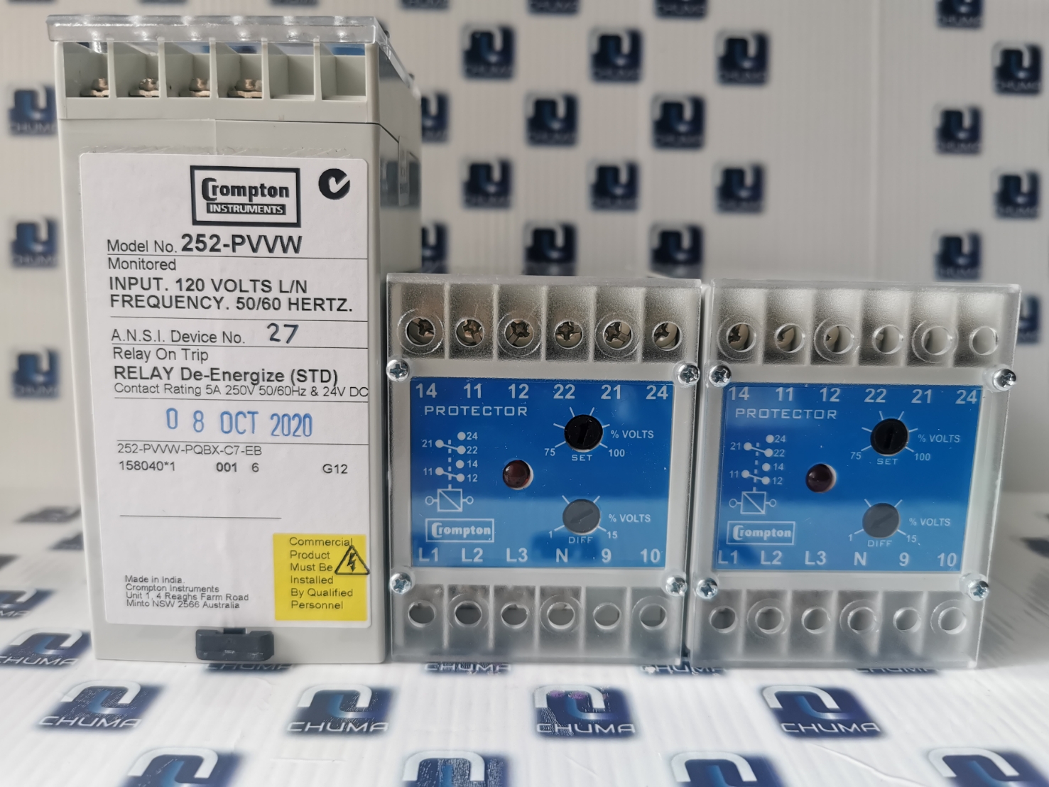 Crompton Instruments, relay, meter,controller, 252-PVVW, 252-PVVW-PQBX-CY-EB