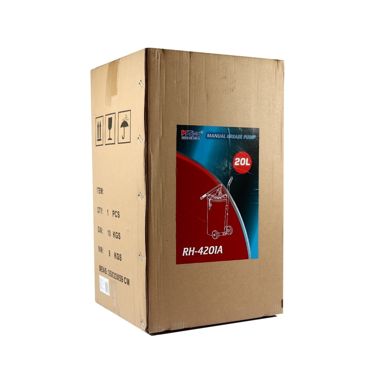 WUFU RH-4201A ถังอัดจารบีมือโยก 25L สำหรับจารบี No.0-1