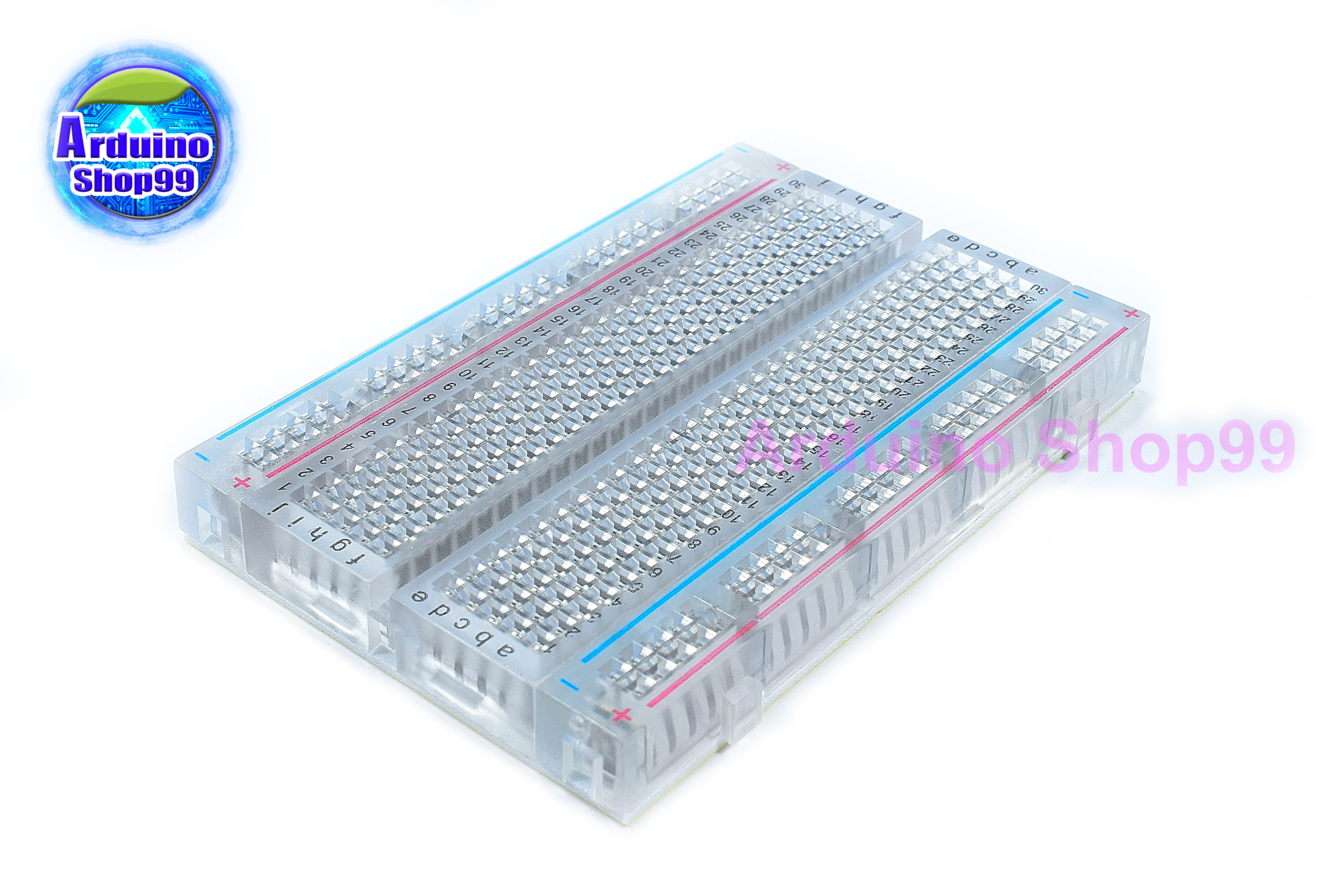 บอร์ดทดลองขนาดเล็ก 400 ช่องแบบใส Protoboard Breadboard 400 holes