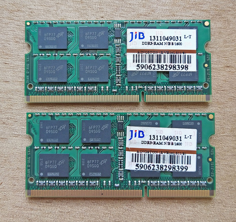 แรม NOTEBOOK (แรมโน้ตบุ๊ค) DDR3L/1600 8GB