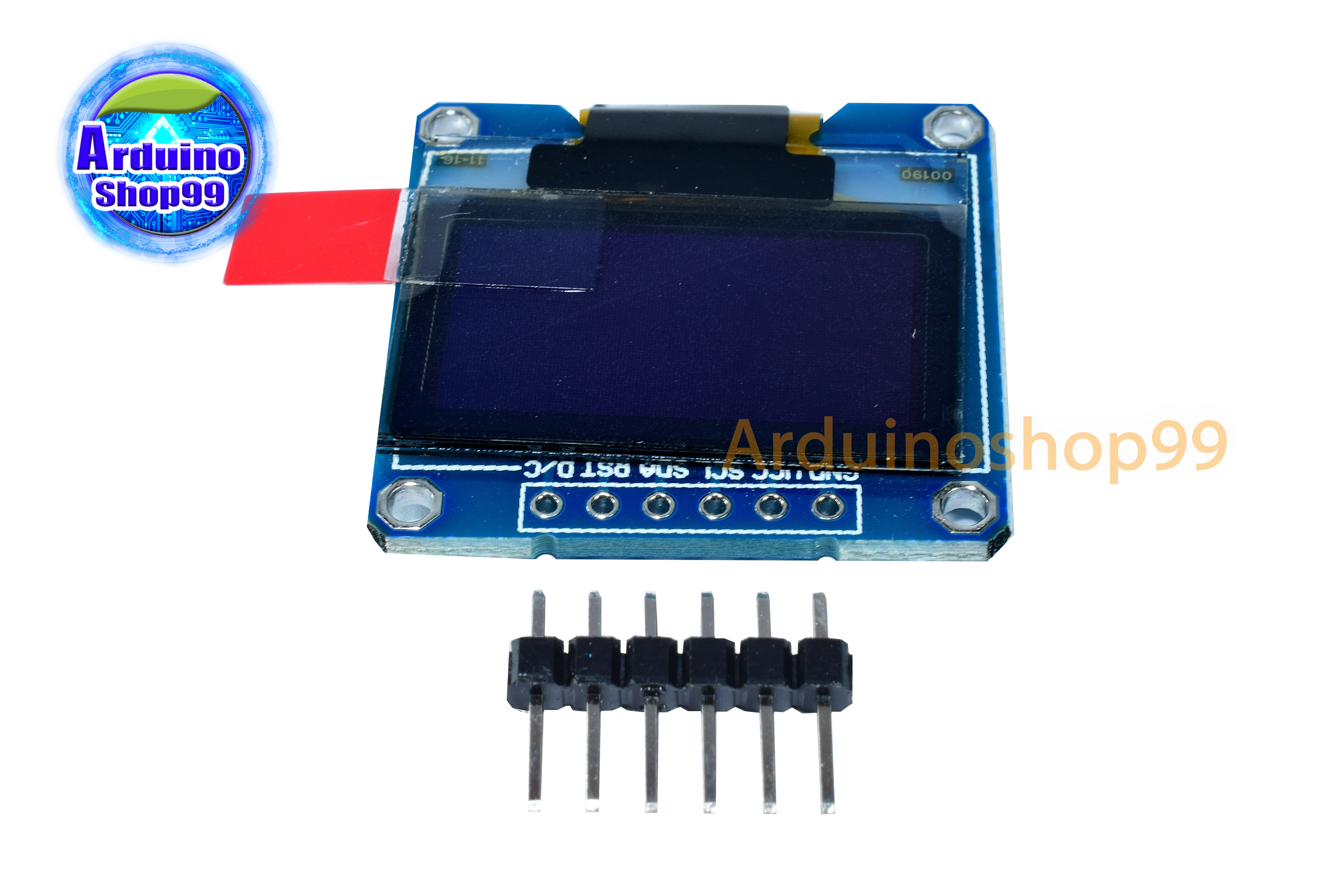 จอแสดงผล OLED ขนาด 0.96 นิ้ว แบบ SPI สีขาว