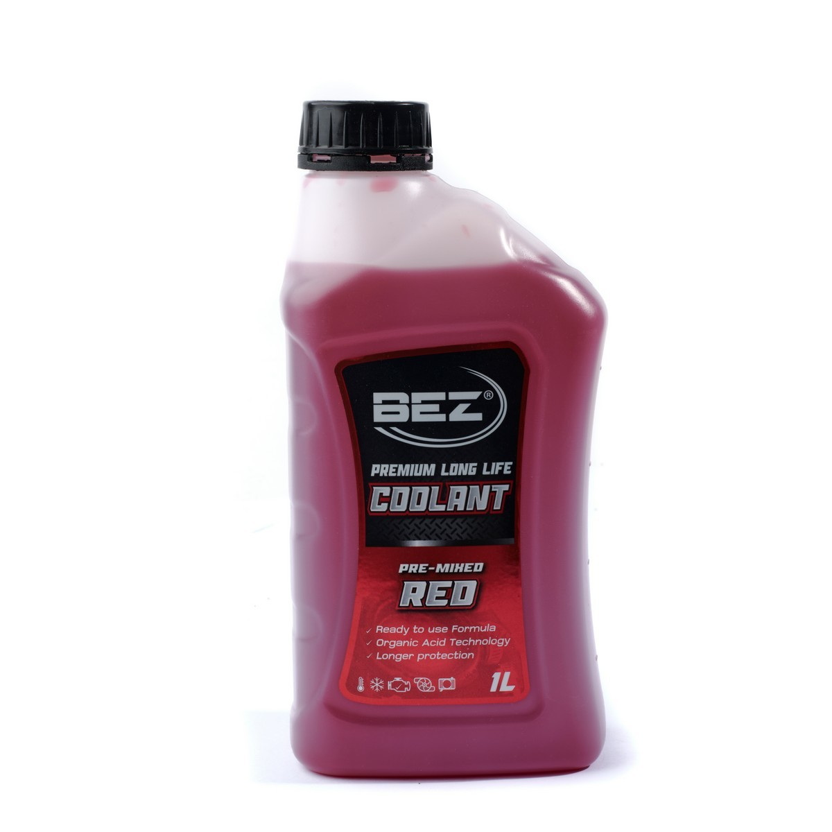 BEZ น้ำยาหล่อเย็นหม้อน้ำ สีแดง ขนาด 1L