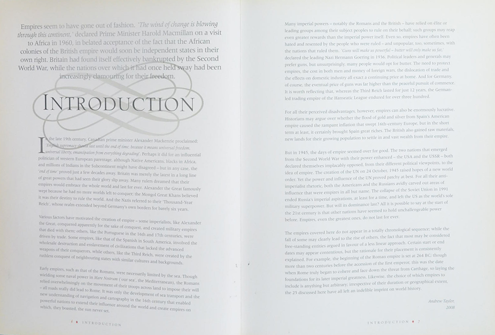 THE RISE AND FALL OF THE GREAT EMPIRES