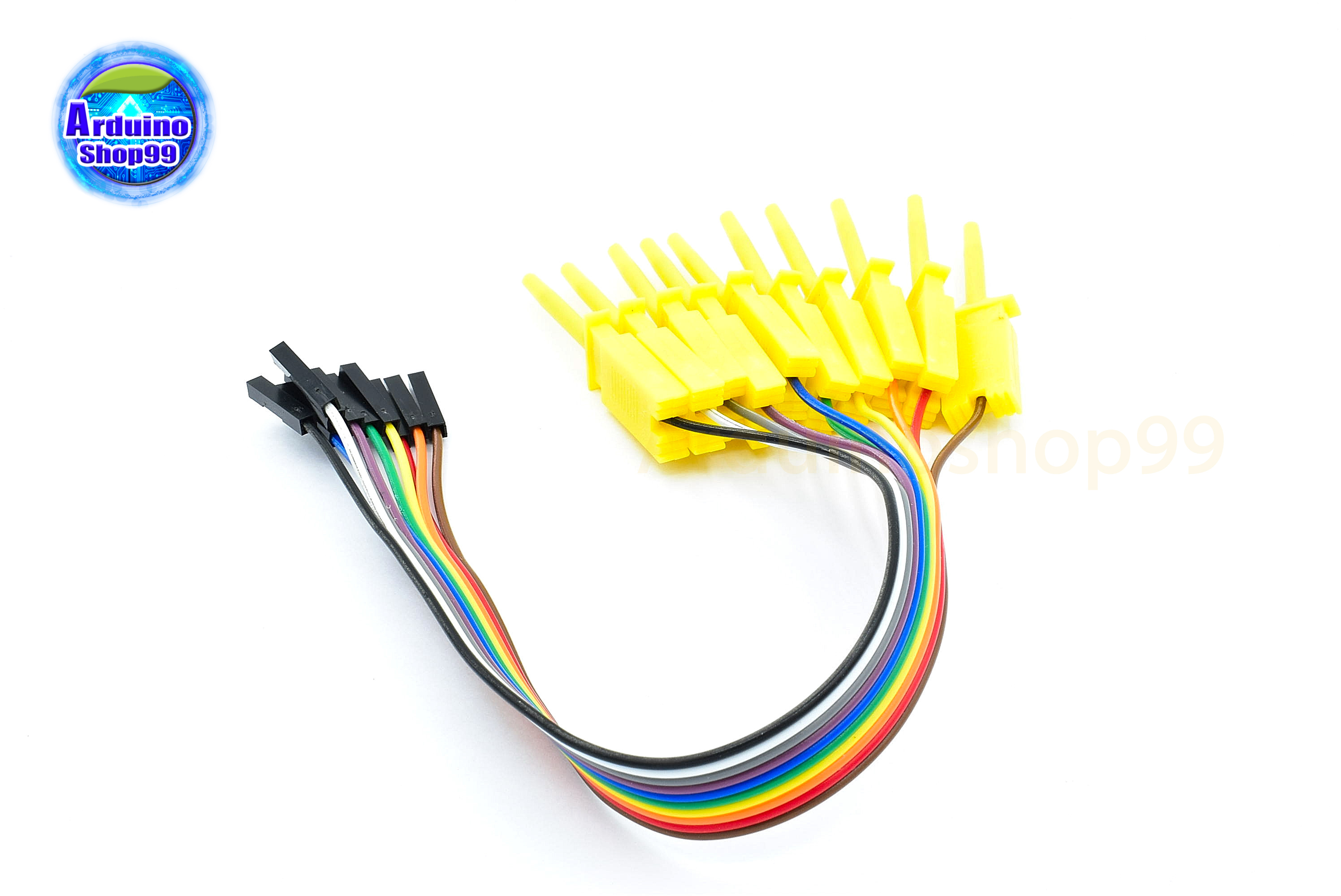 สายทดสอบวงจร Dupont line test hook logic analyzer test 10 เส้น