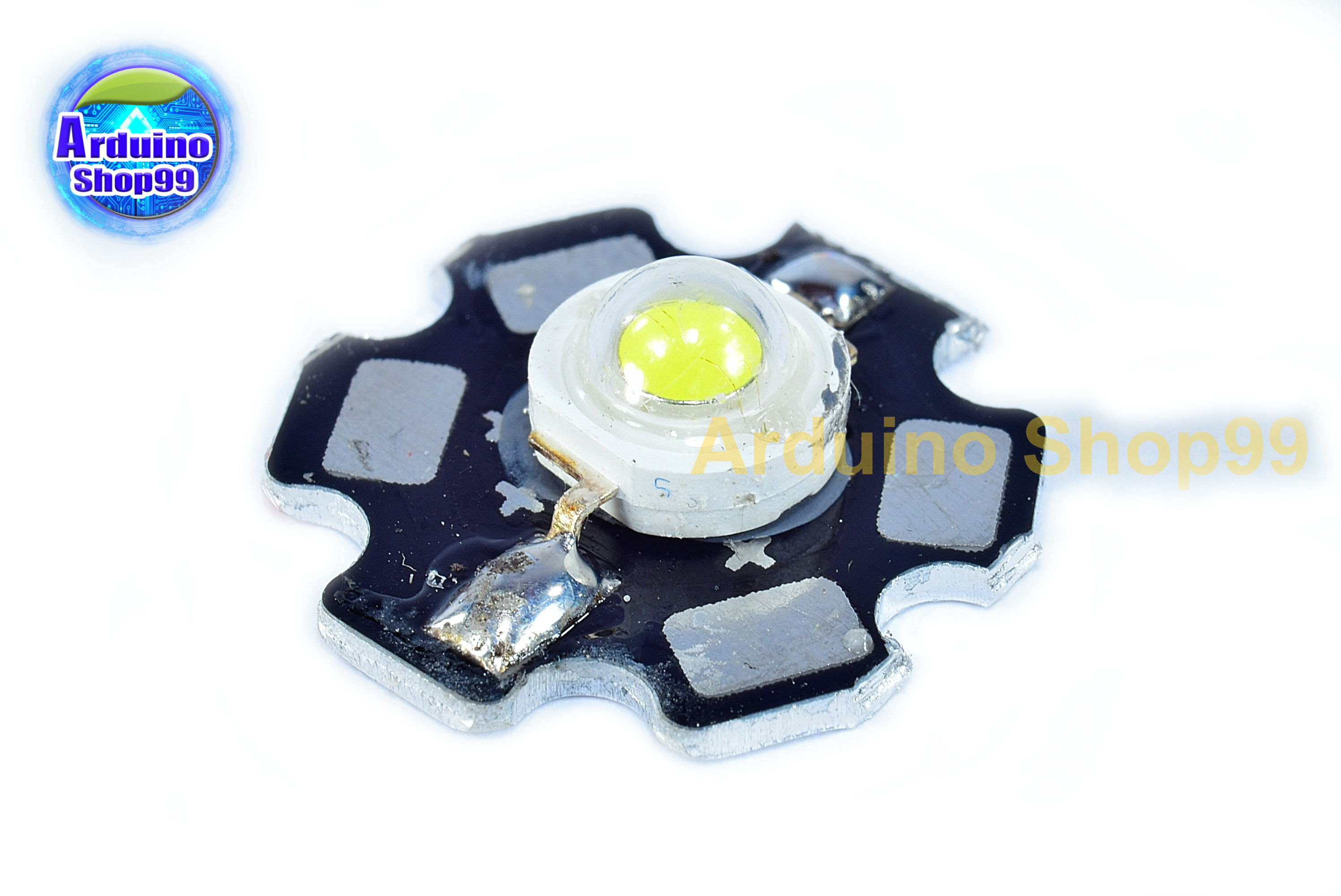 หลอดไฟ LED High Power 1วัตต์ พร้อมซิงค์อลูมิเนียม