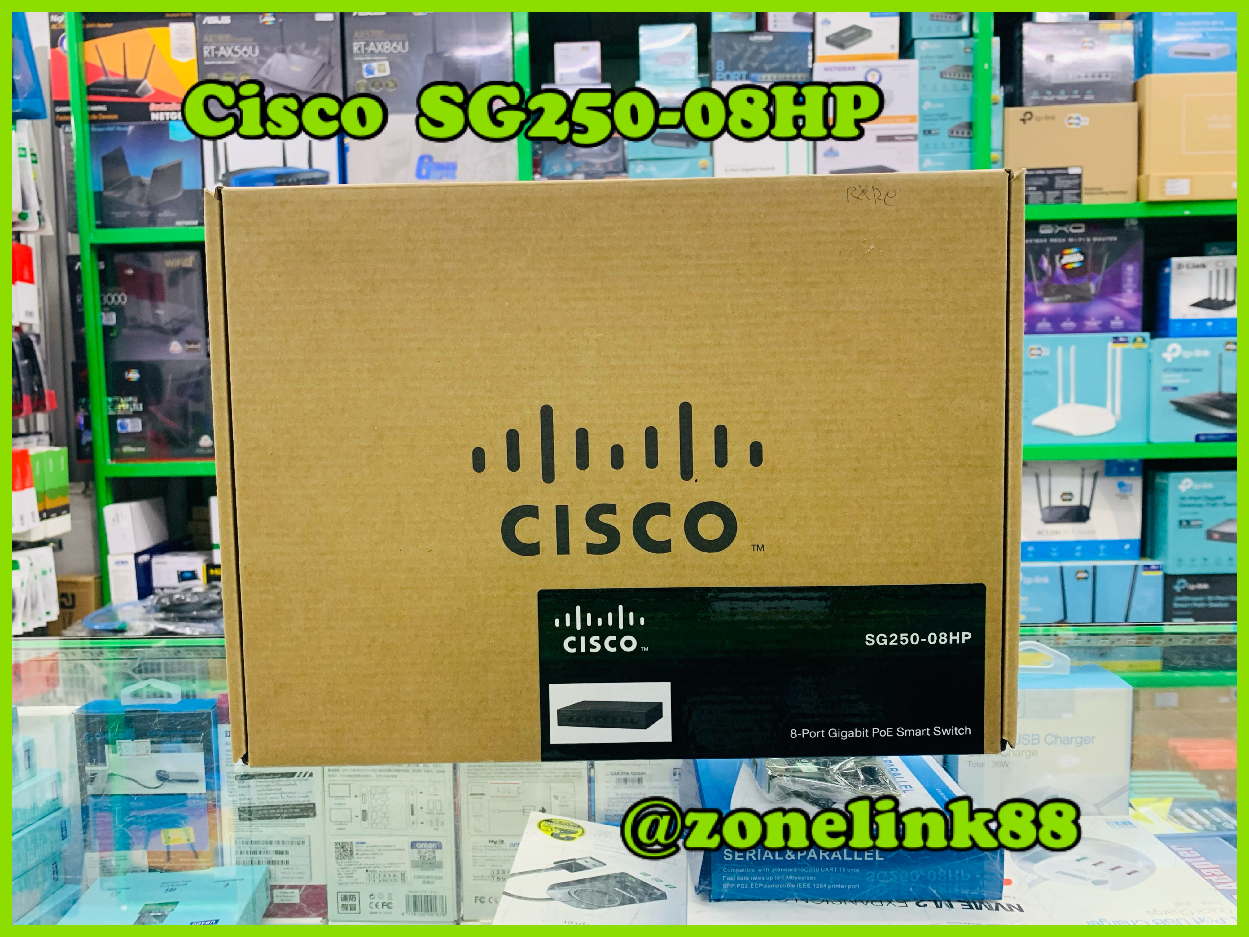 Gigabit Switching Hub CISCO SG250-08HP (SG250-08HP-K9-EU) 8 Port Gigabit PoE Smh