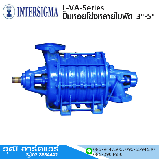 INTERSIGMA L-VA-Series ปั๊มหอยโข่งหลายใบพัด 3"-5" (ไม่รวมมอเตอร์)