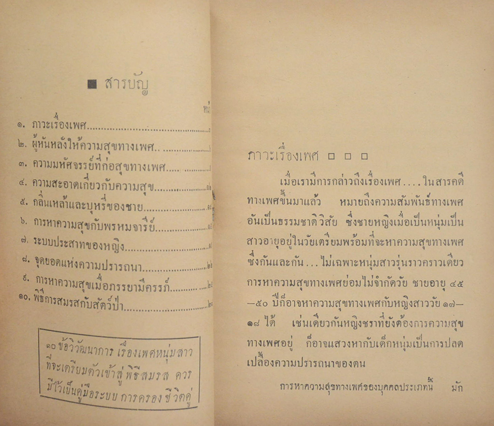 ตำราพิเศษ ตำหรับประเวณี