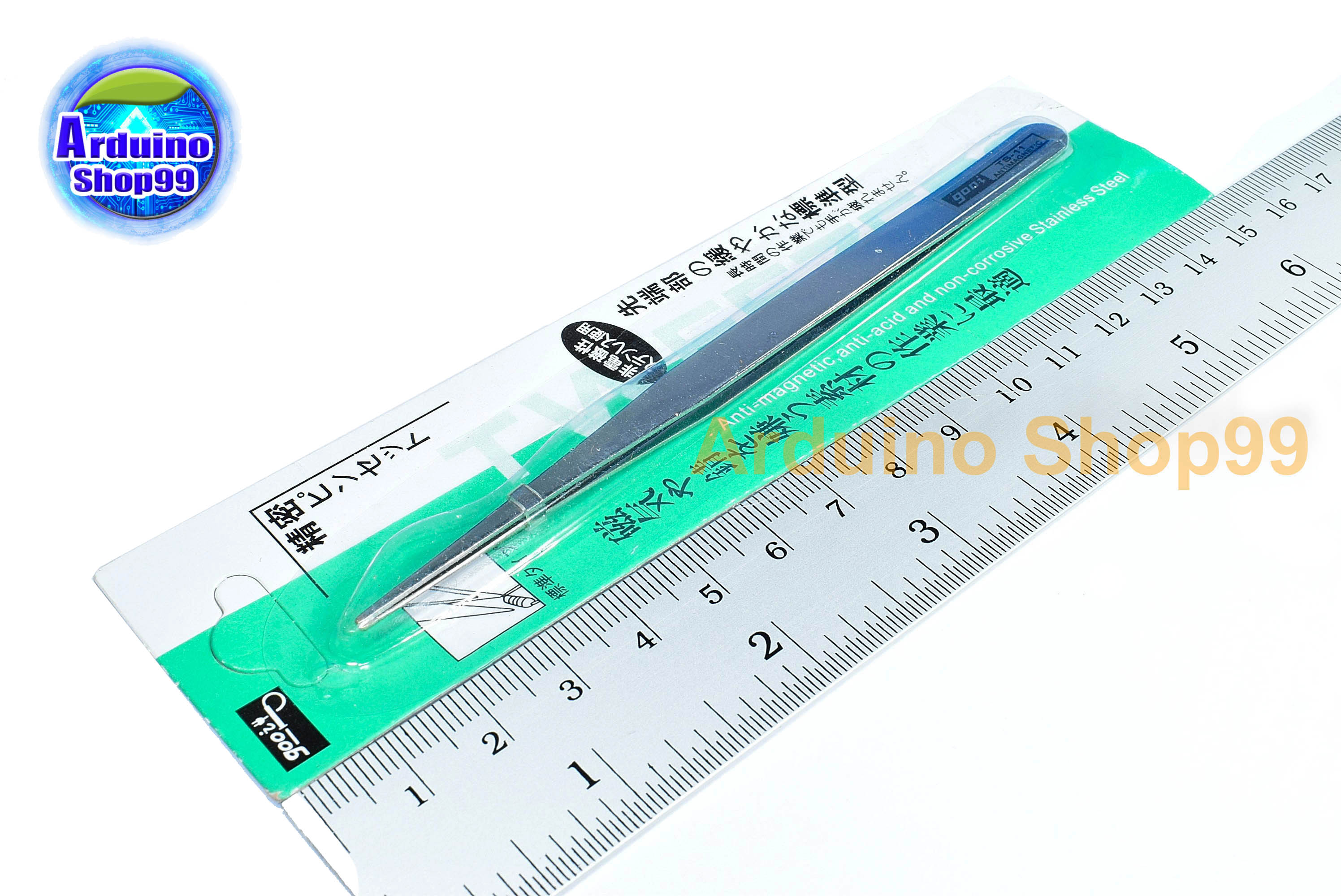 GOOI TS-11 คีมสำหรับจับอุปกรณ์แบบปลายตรงสแตนเลส ยาว 13.5 cm.