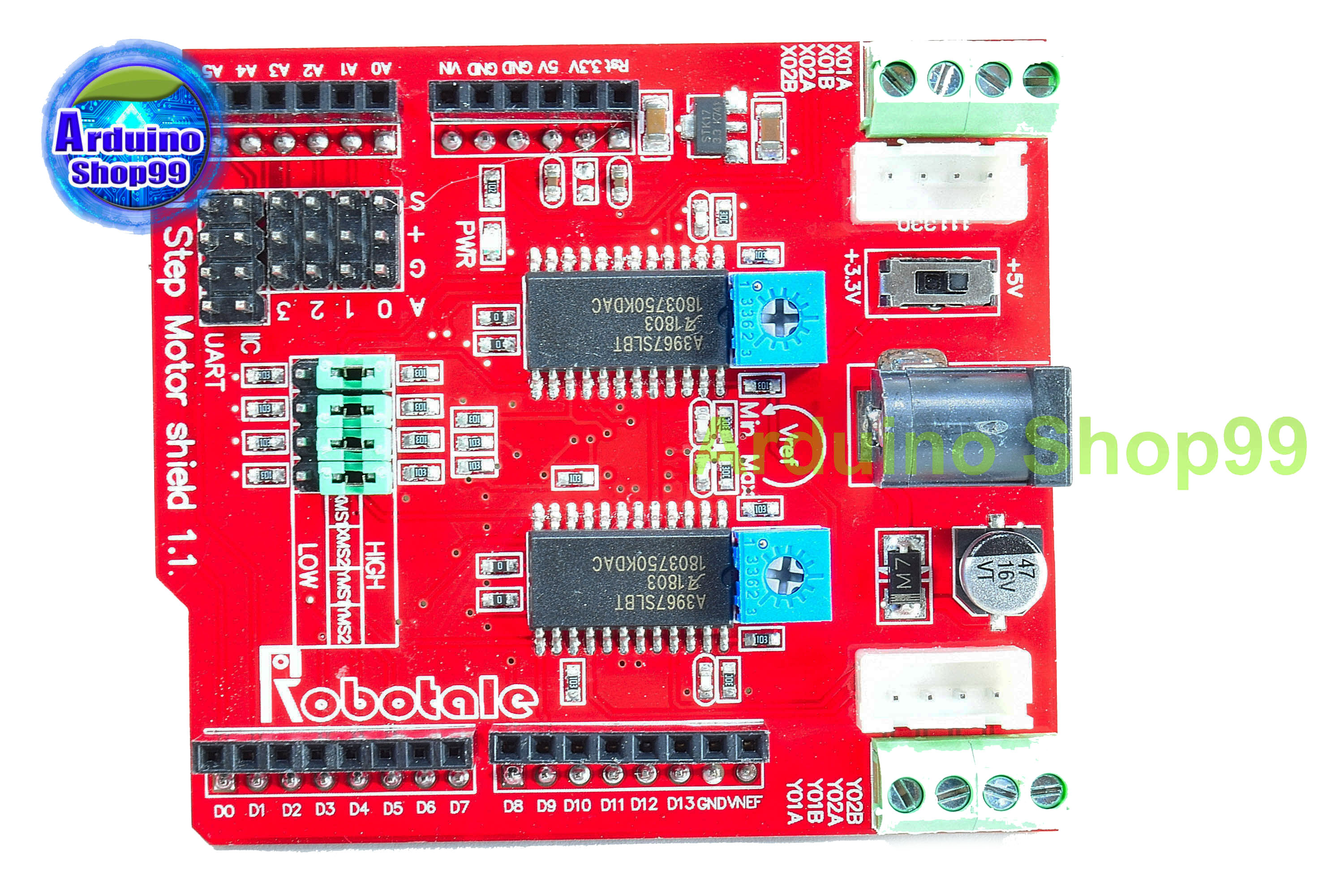 Stepper motor drive SHIELD two-way A3967