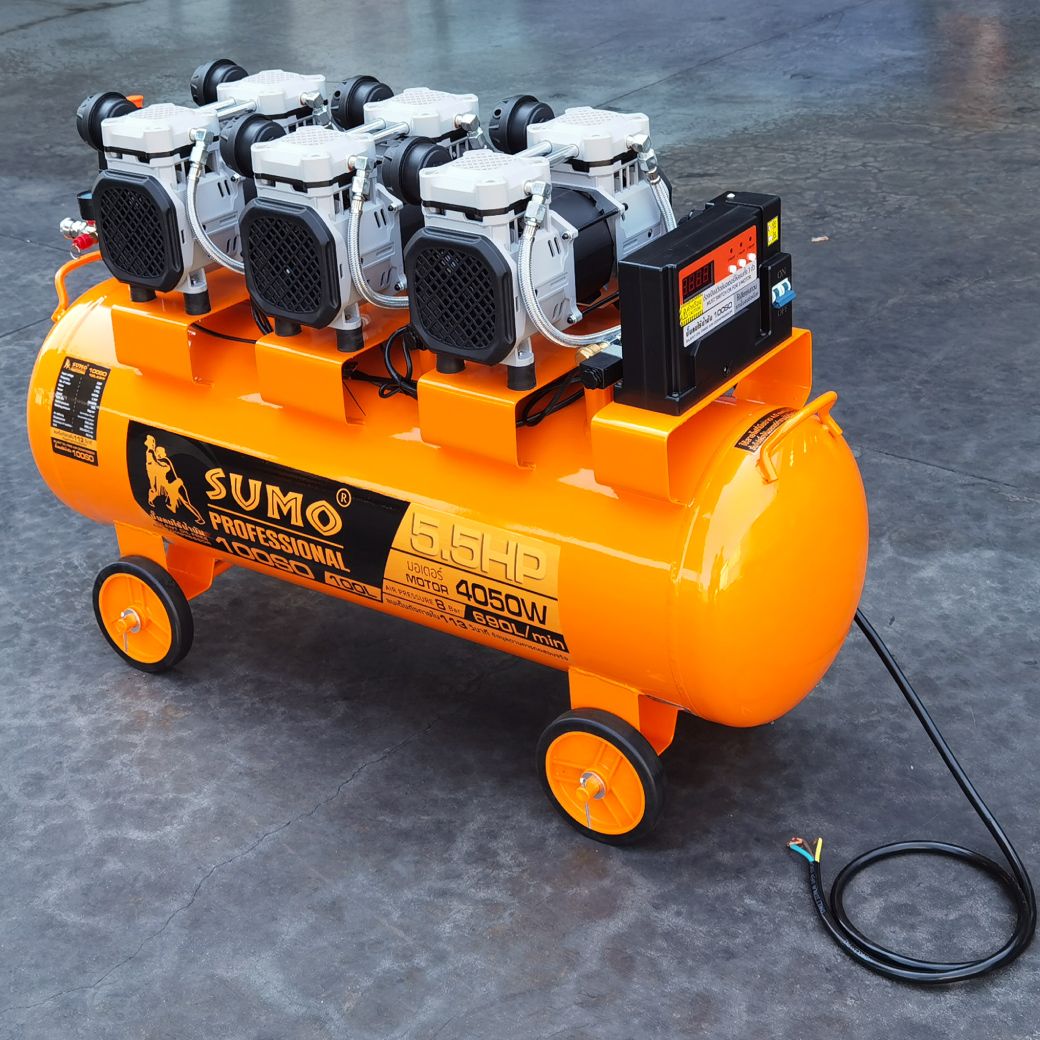 SUMO 100SO ปั๊มลมไร้น้ำมัน 100L 5.5HP/220V