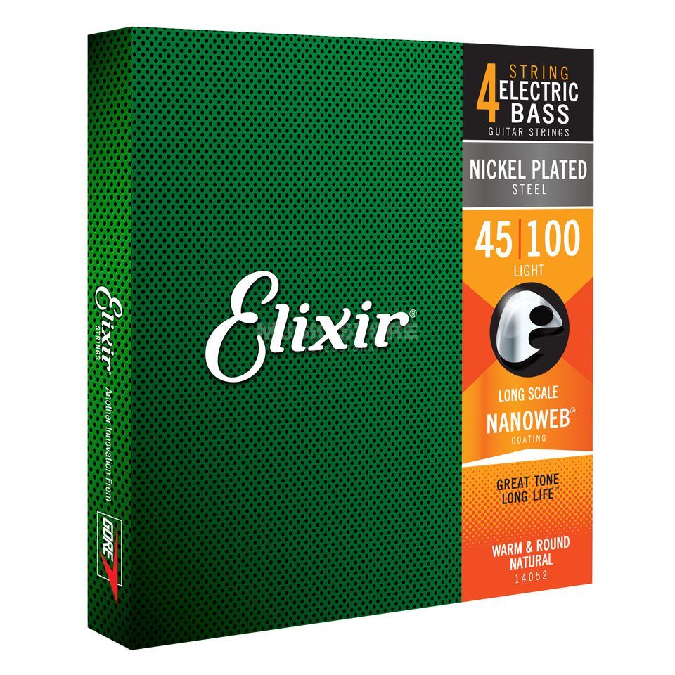 Elixir - Electric Bass Nickel Plated Nanoweb 45-100 / 4 STRING