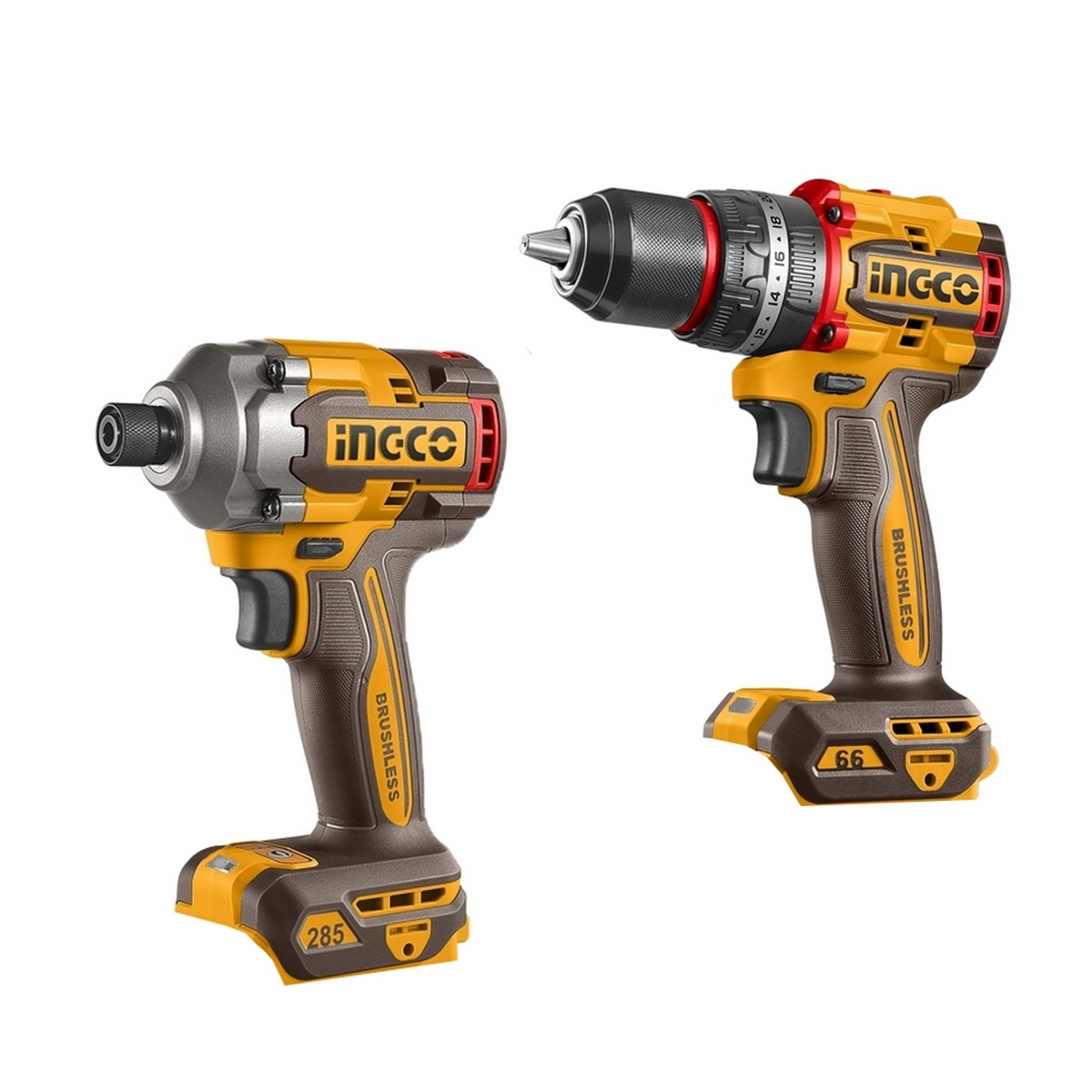 INGCO CKLI20277 สว่านกระแทกไร้สาย + ไขควงกระแทกไร้สาย 20V