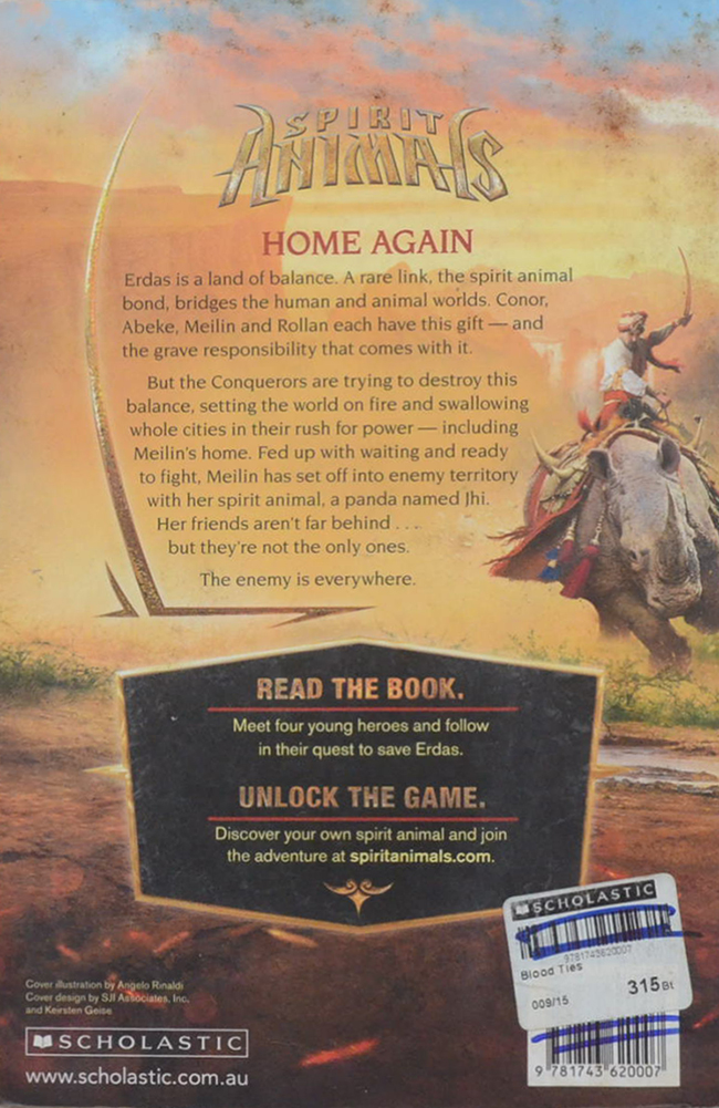 SPIRIT ANIMALS BOOK 3 BLOOD TIES