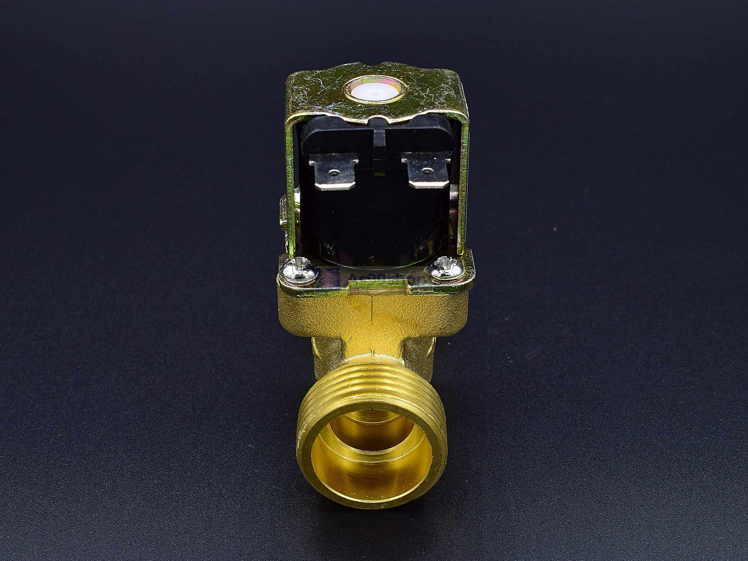 โซลินอยด์วาล์วทองเหลือง Solenoid Valve 12VDC 3/4 นิ้ว (วาล์วระบายน้ำที่ไม่มีแรงดัน drain valve)