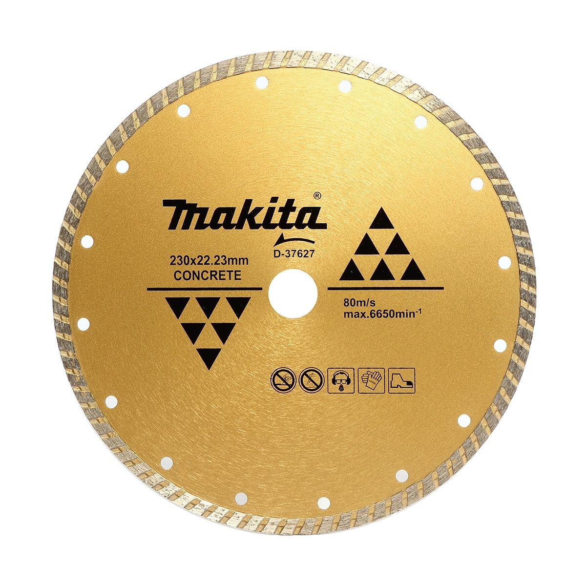 MAKITA D-37627 ใบเพชร 9" แห้ง ก้างปลา-ทอง