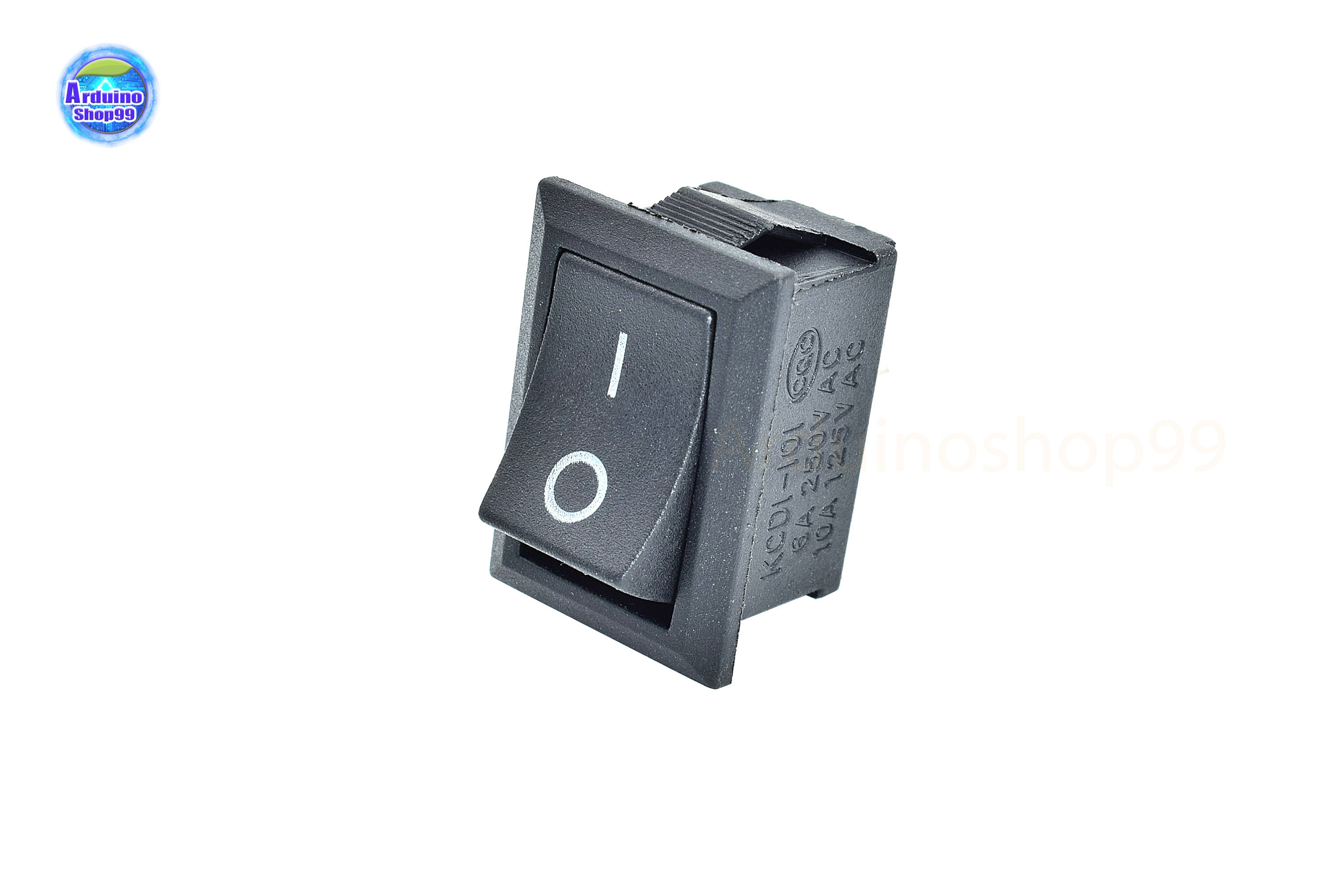 KCD1-101 Switch 6A 250V 2Pin Snap-in On/Off Rocker Switch(1 ตัว)