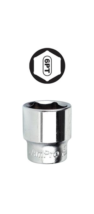 ลูกบ๊อกสั้น AMPRO รู 3/8" 6 เหลี่ยม ขนาดมิล : 8 MM - 22 MM