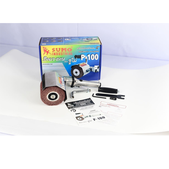 SUMO P-100 เครื่องขัดแฮร์ไลน์ลม 4"