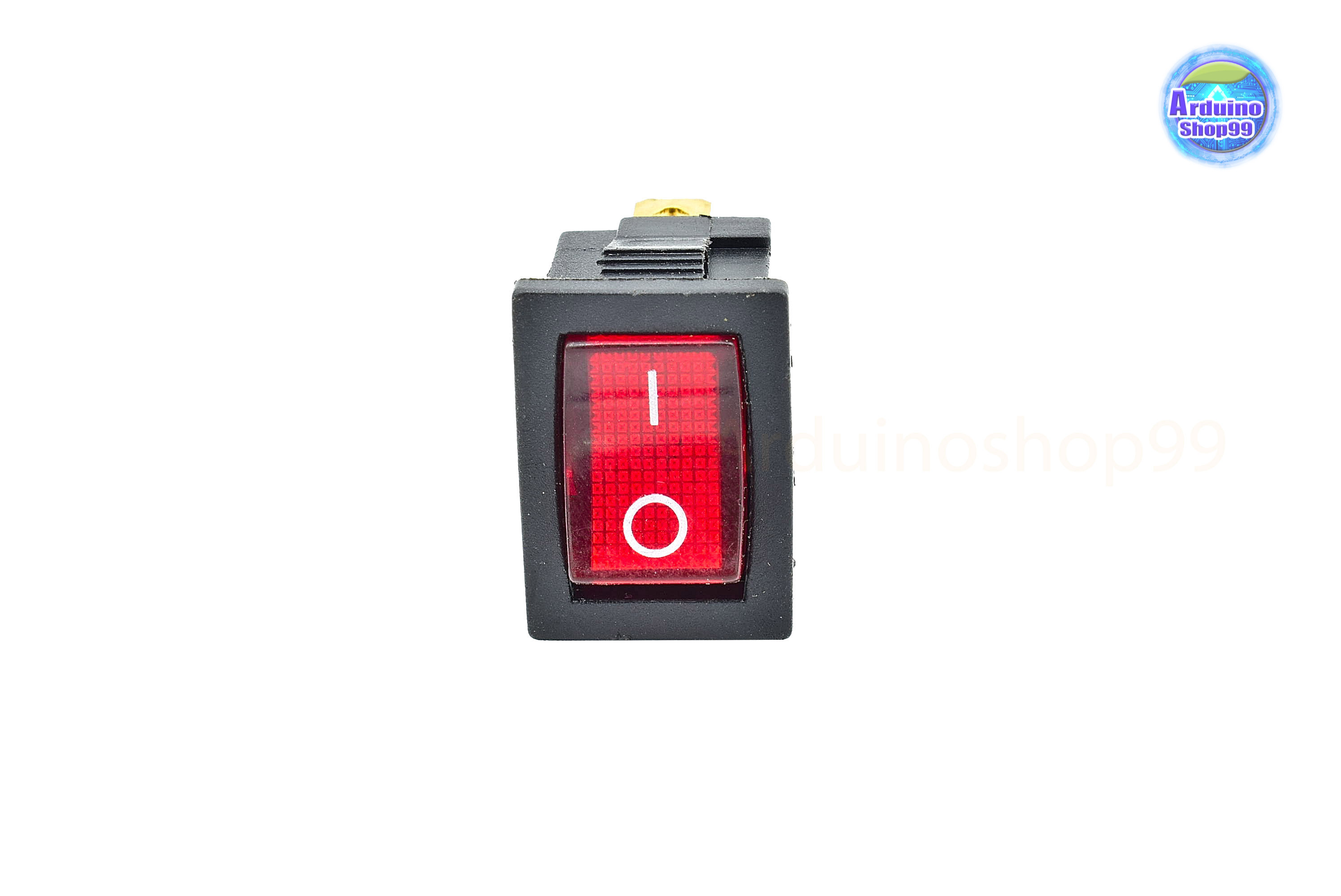 KCD1 Rocker Switch 3Pin 6A/10A 250V/125V AC Red( 1 ตัว)