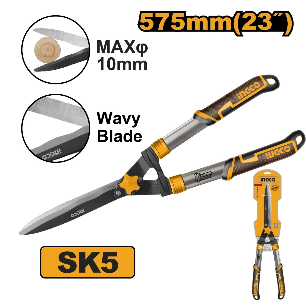 INGCO HHS6301 กรรไกรตัดหญ้า 23"