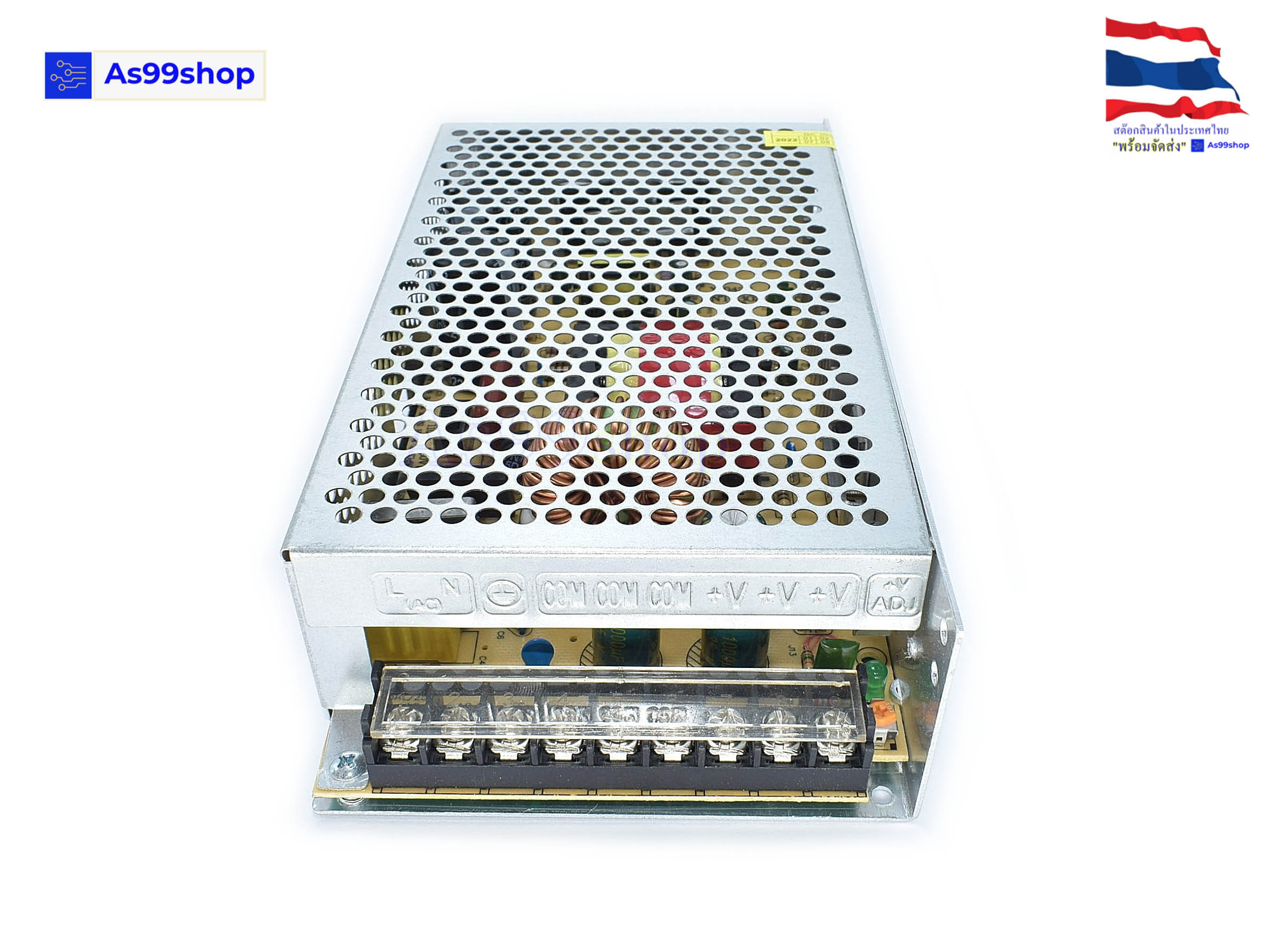 สวิตชิ่งเพาเวอร์ซัพพลาย Switching Power Supply 18V 10A 180W(สีเงิน) S-180-18