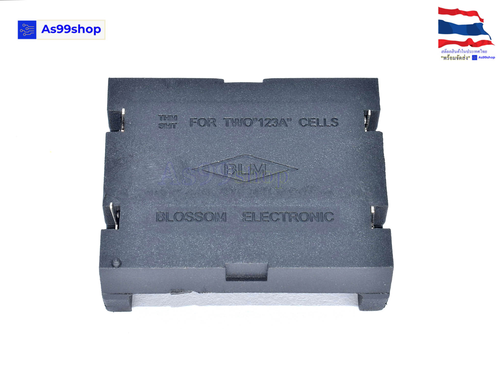 CR123A รังถ่าน 2 ช่อง battery box PCB (1 ชิ้น)